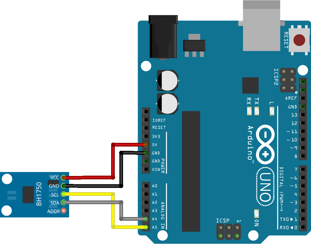 Arduino with BH1750