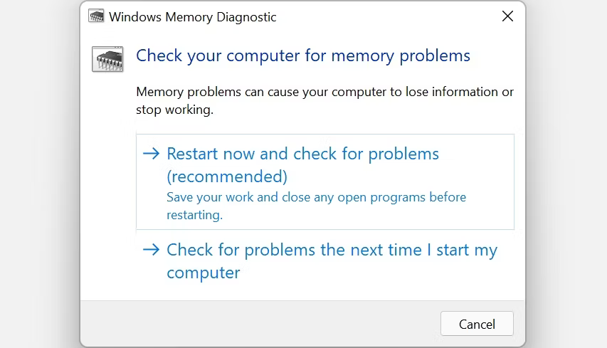 Memory Diagnostics