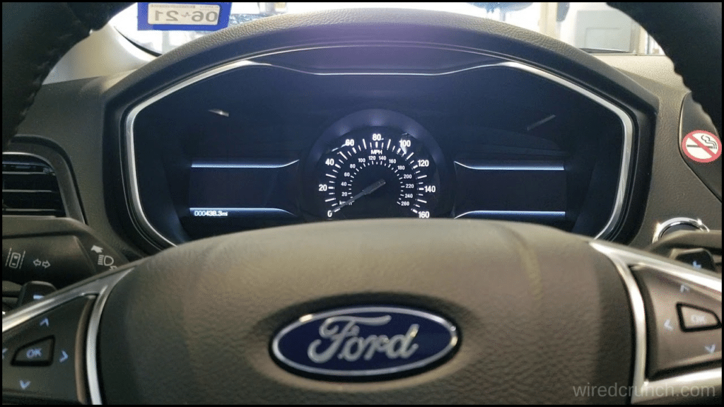 Ford Fusion tire pressure warning light